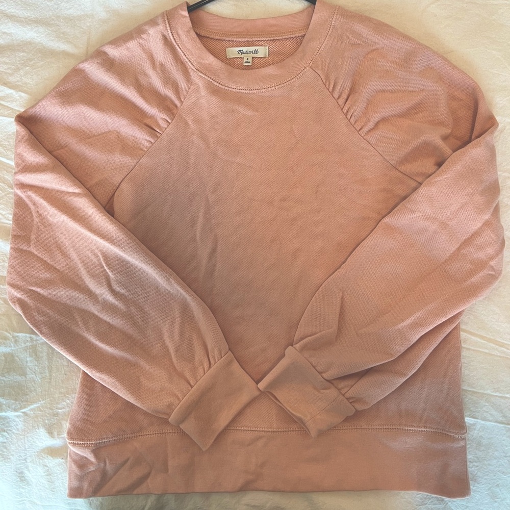 Madewell Gathered Puff-Sleeve Sweatshirt